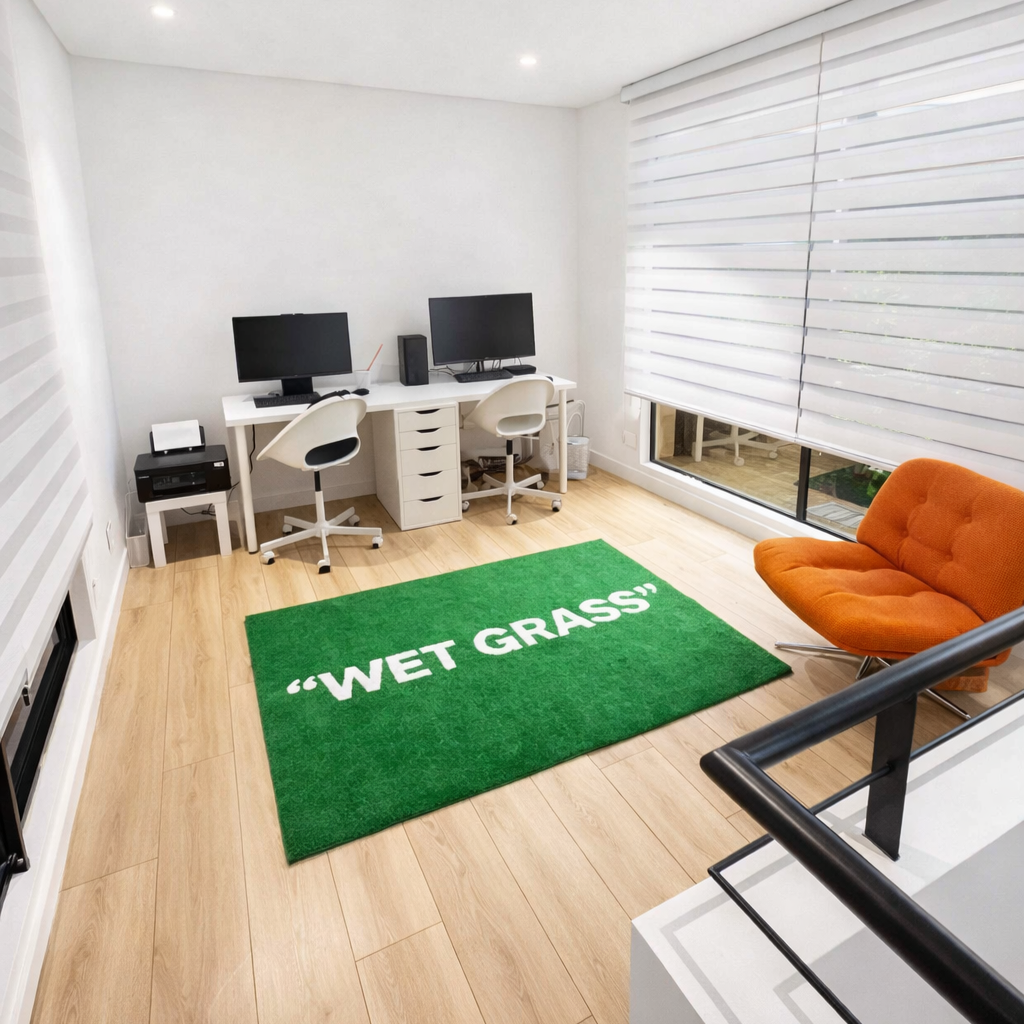 Virgil Abloh x IKEA MARKERAD "WET GRASS" Rug